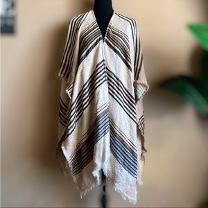 Michael Stars Ruana Blanket Poncho Cardigan Wrap